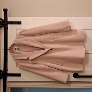 NWT Old Navy Pink Wool Blend Overcoat Large